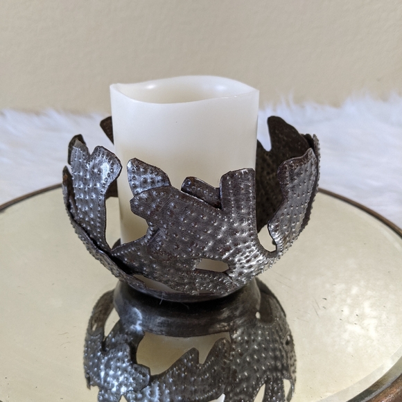 Vtg Josnel Bruno Handmade Upcycled Metal Work Bowl - Picture 2 of 6